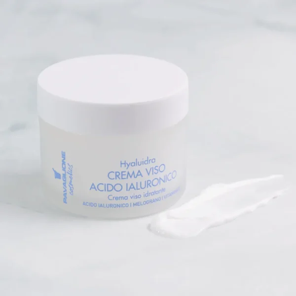 Crema idratante per il viso ad assorbimento rapido con acido ialuronico