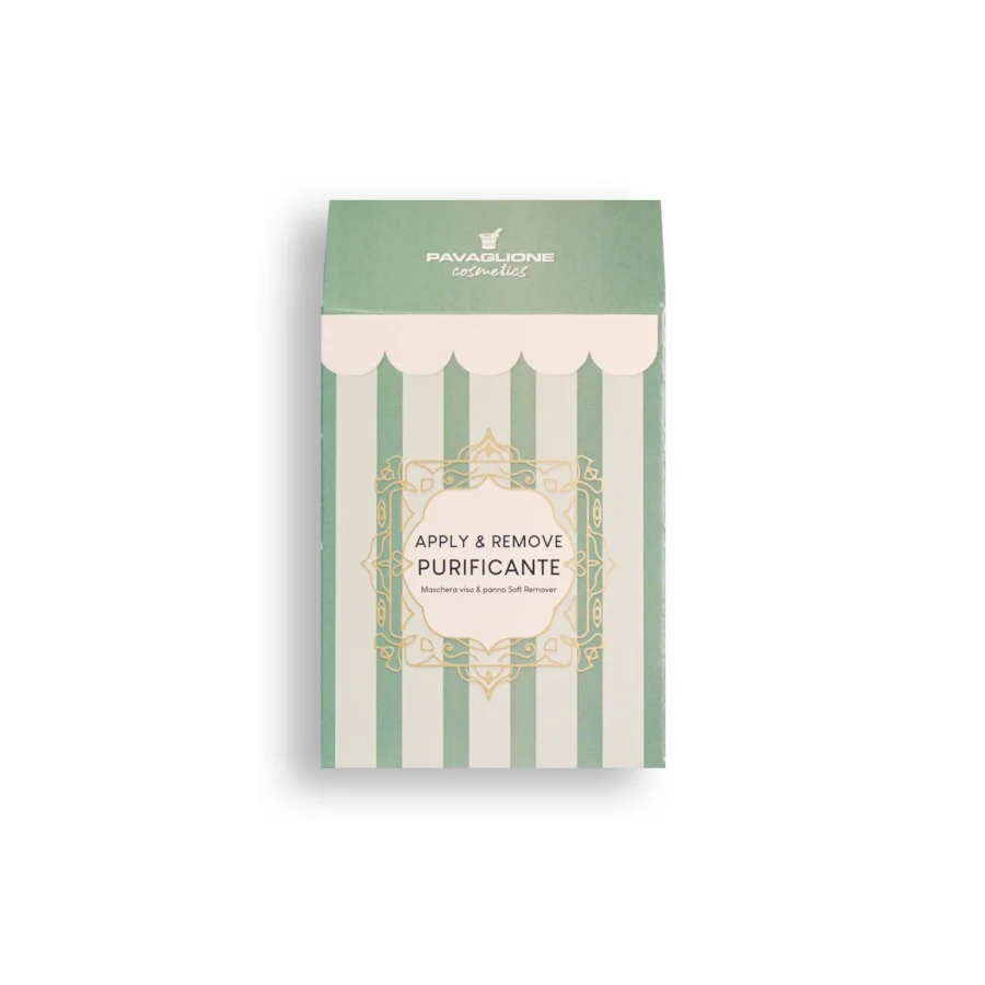 Cofanetto composto da PURPLE MASK, della linea Hydramat, e PANNO SOFT REMOVER, ideale per purificare la propria pelle minimizzando l’effetto lucido e oleoso.