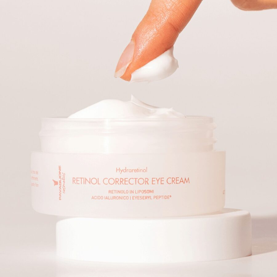 Crema contorno occhi per la notte a base di Retinolo in liposomi con complesso di Acidi Ialuronici e Eyeseryl®