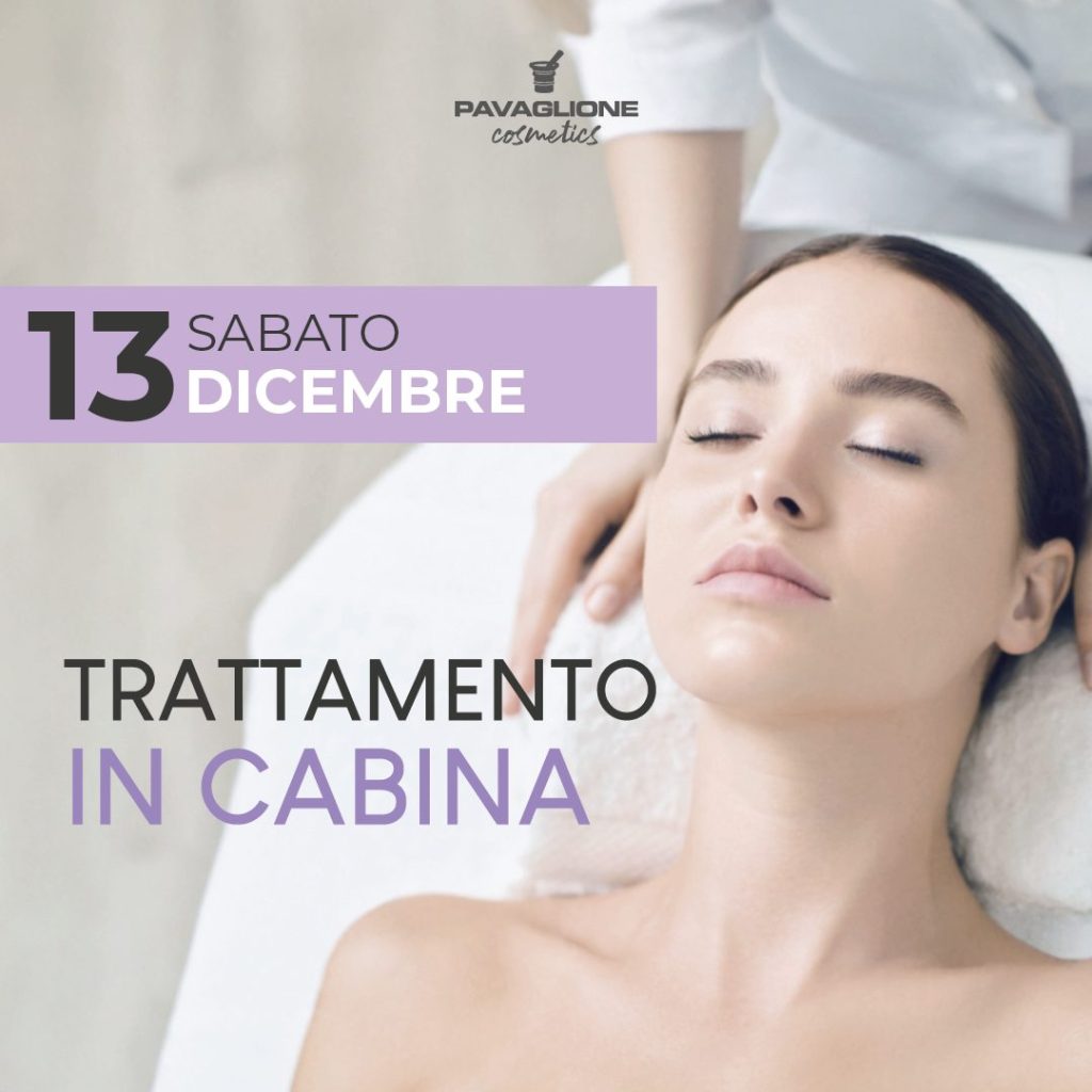 Trattamento skincare gratuito in cabina a cura di Pavaglione Cosmetics