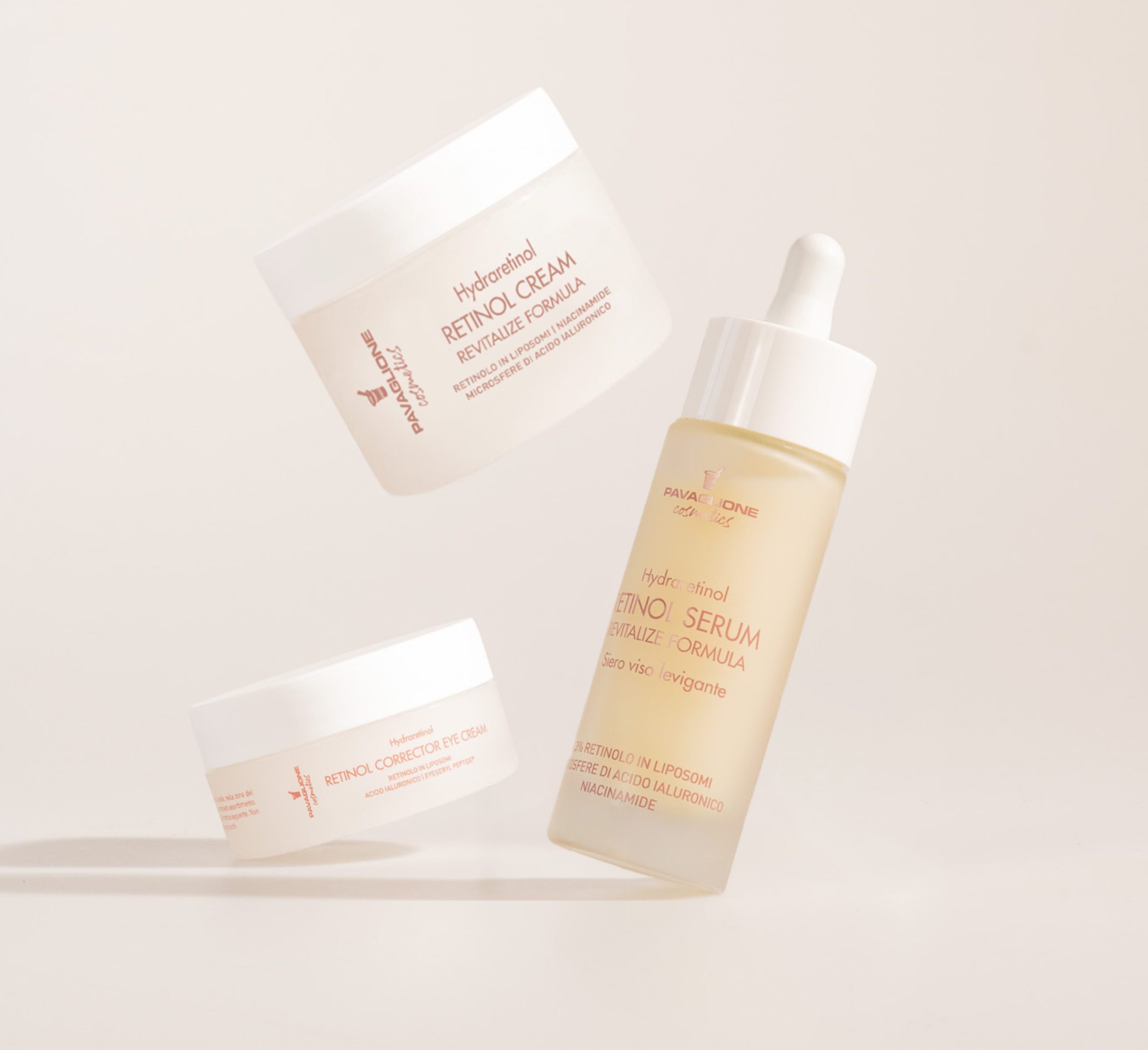 Contorno occhi retinolo, siero retinolo, crema viso retinolo