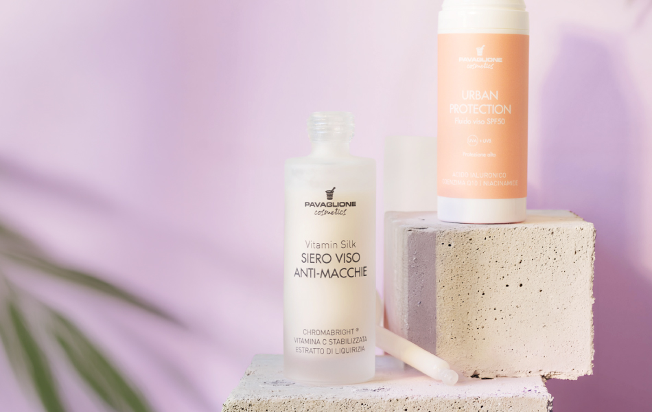 Protezione solare in REGALO con siero viso anti-macchie